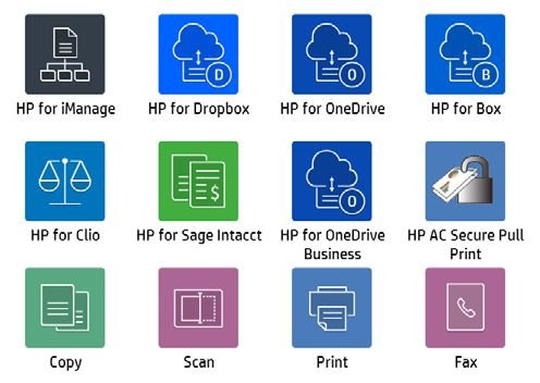 HP Workpath apps on a grid