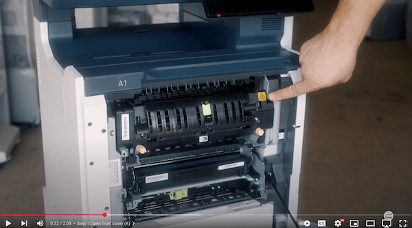 How to Replace the Fuser on a Xerox VersaLink C625_Step 2_Turn Off Machine