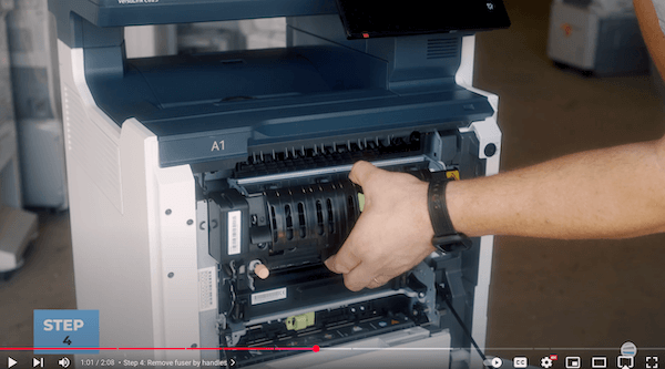 How to Replace the Fuser on a Xerox VersaLink C625_Step 4_2_Remove Old Fuser