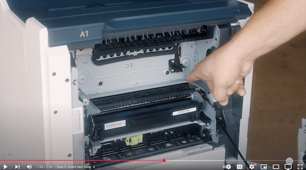 How to Replace the Fuser on a Xerox VersaLink C625_Step 5_1_Locate Fuser Shelf