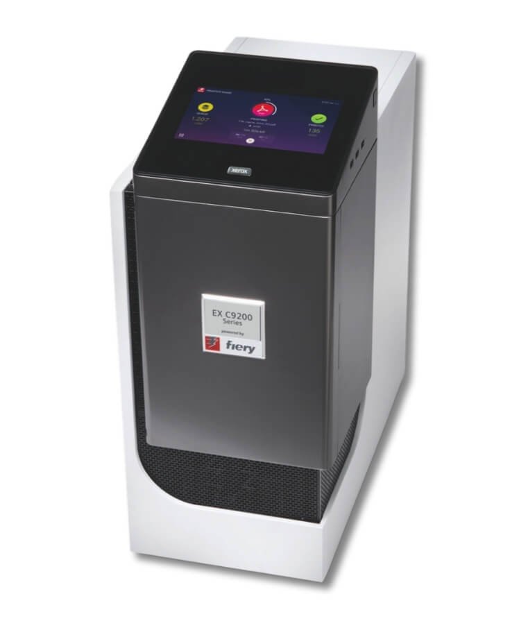Example of the external print server for the C9200 Series powered by Fiery