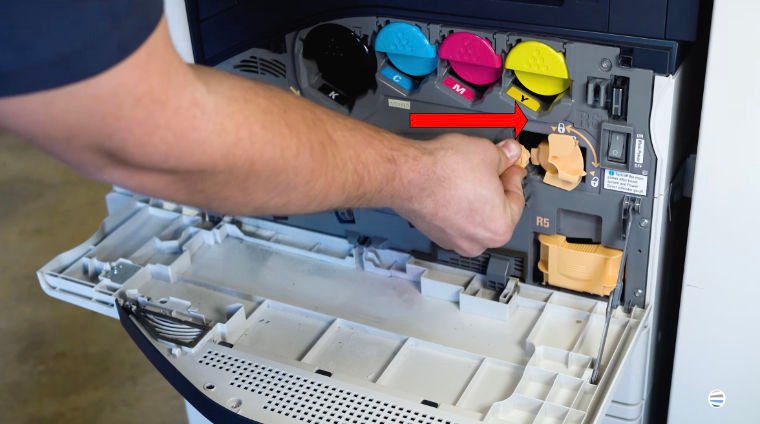 How to Replace Transfer Belt Cleaner on Xerox AltaLink C8000 or B8000 Series_Step 9
