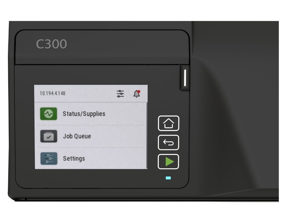 Xerox C300 UI closeup
