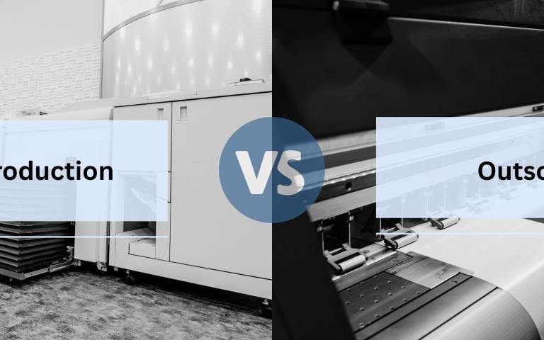 In-house production printing vs. Outsourcing