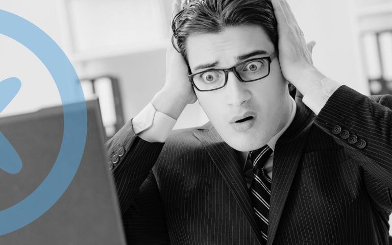 Office worker upset at printer