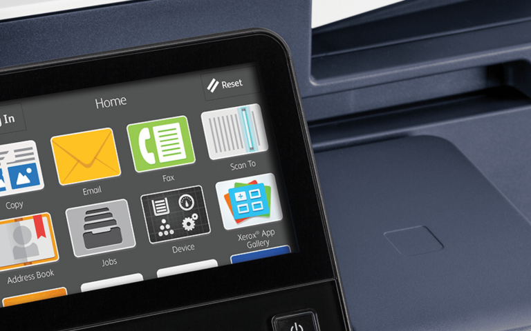 Xerox user interface