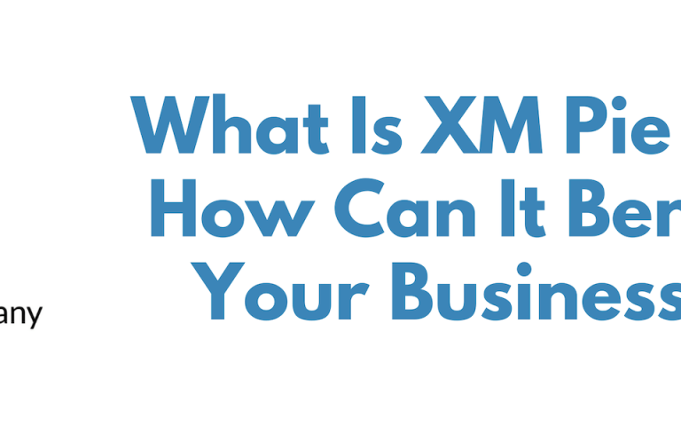 The XMPie logo next to the text "What Is XMPie and How Can It Benefit Your Business?" on a white background