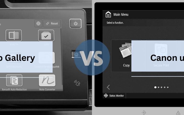 Xerox App Gallery vs. Canon uniFlow Apps