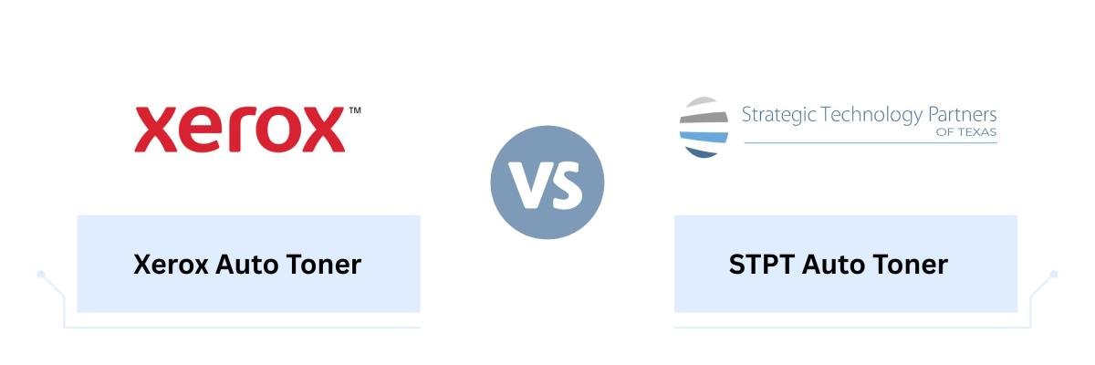 Xerox auto toner vs. STPT auto toner