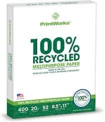 100% Recycled Paper