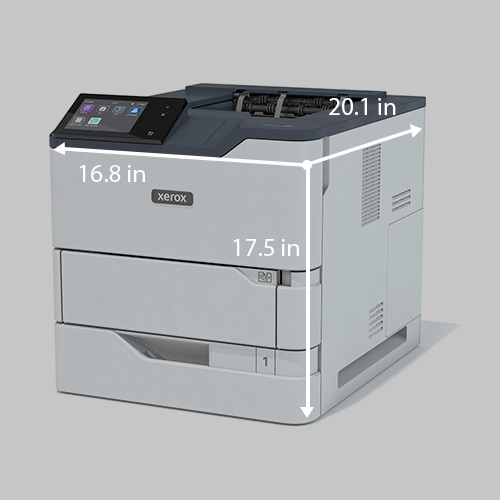 Dimensions of the Xerox VersaLink B620