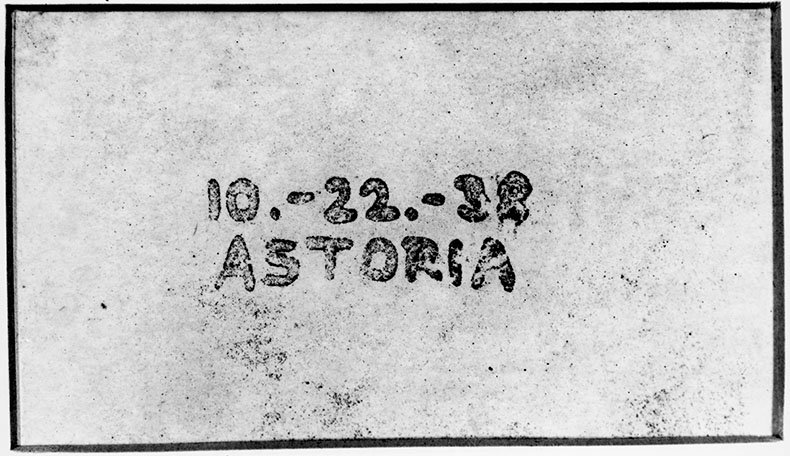 first ever photocopy/image printed using Carlson's xerography technique.